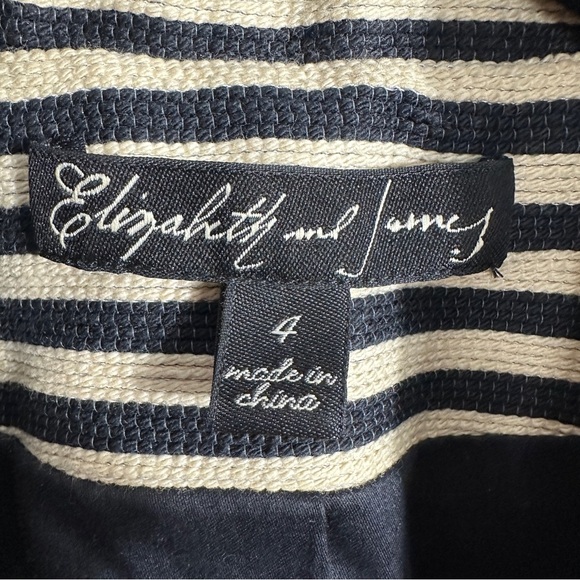 Elizabeth and James blazer, elbow length sleeves, cream/black, size 4 - Picture 2 of 15